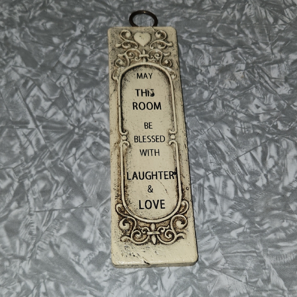 Decorative Cream and Brown Wall Plaque